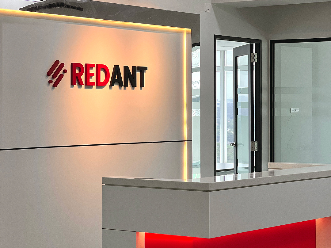 The front desk reception of Red Ant Technology Sdn Bhd, the team behind ClaimNow, a contest management platform in Malaysia.